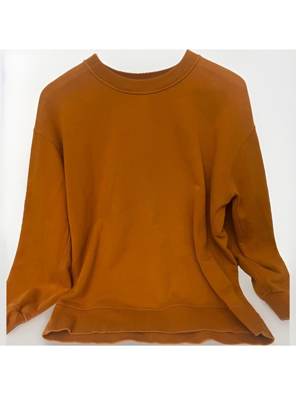 lululemon Perfectly Oversized Crew Neck Women's S Fools Gold Mustard. Dd